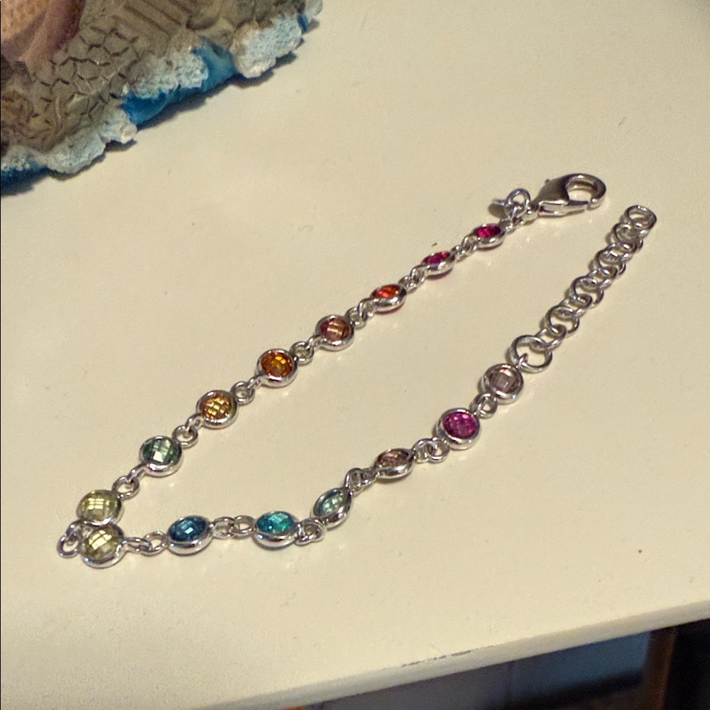Bronzo Italia Rainbow Bracelet Adjustable